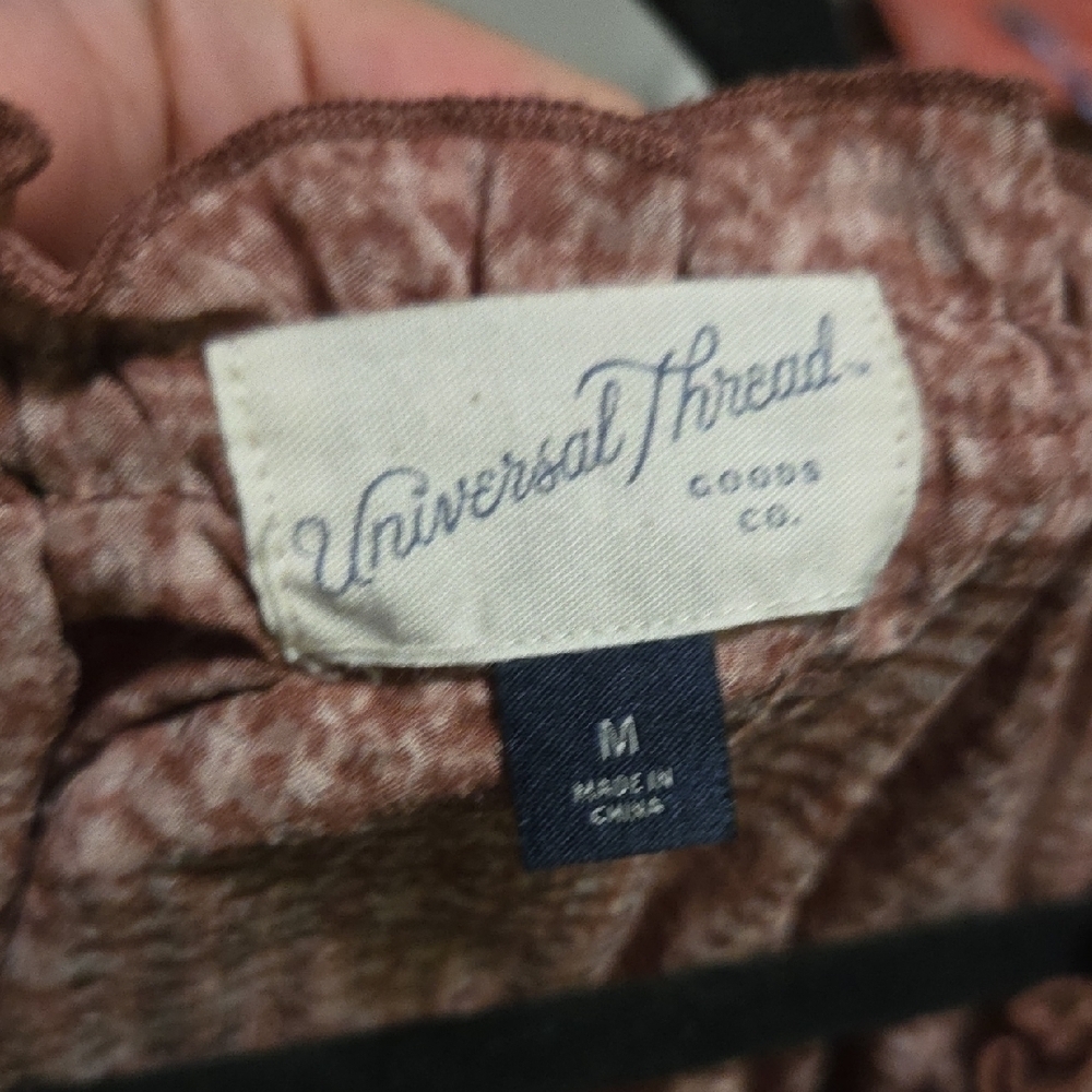 Universal Thread Mauve Blouse with Tie Waist - Picture 3 of 3